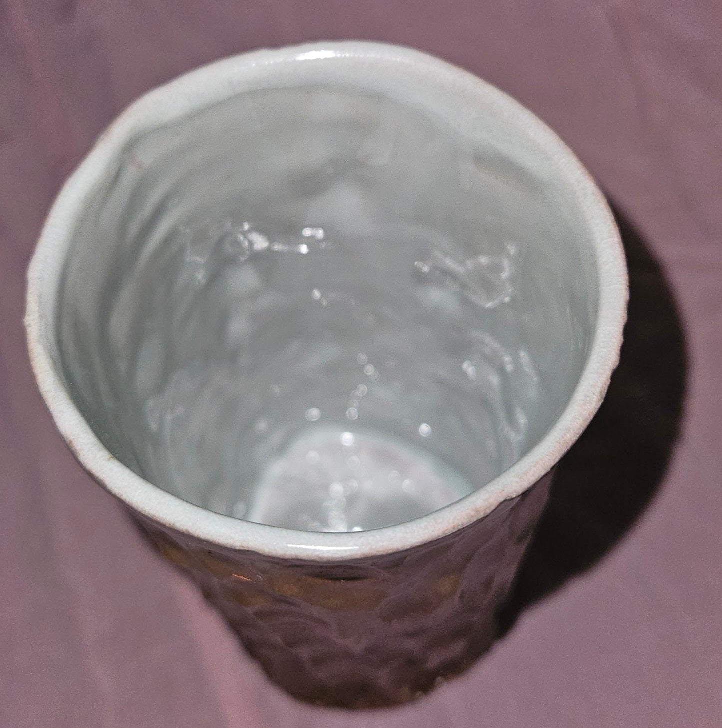 Tall Carved Soda Tumbler