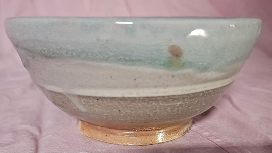 Aqua-Purple Soda Bowl