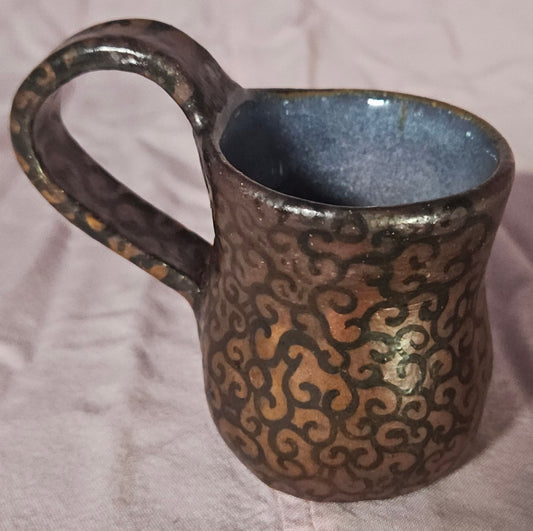 Handled Soda Cup Pattern/Purple