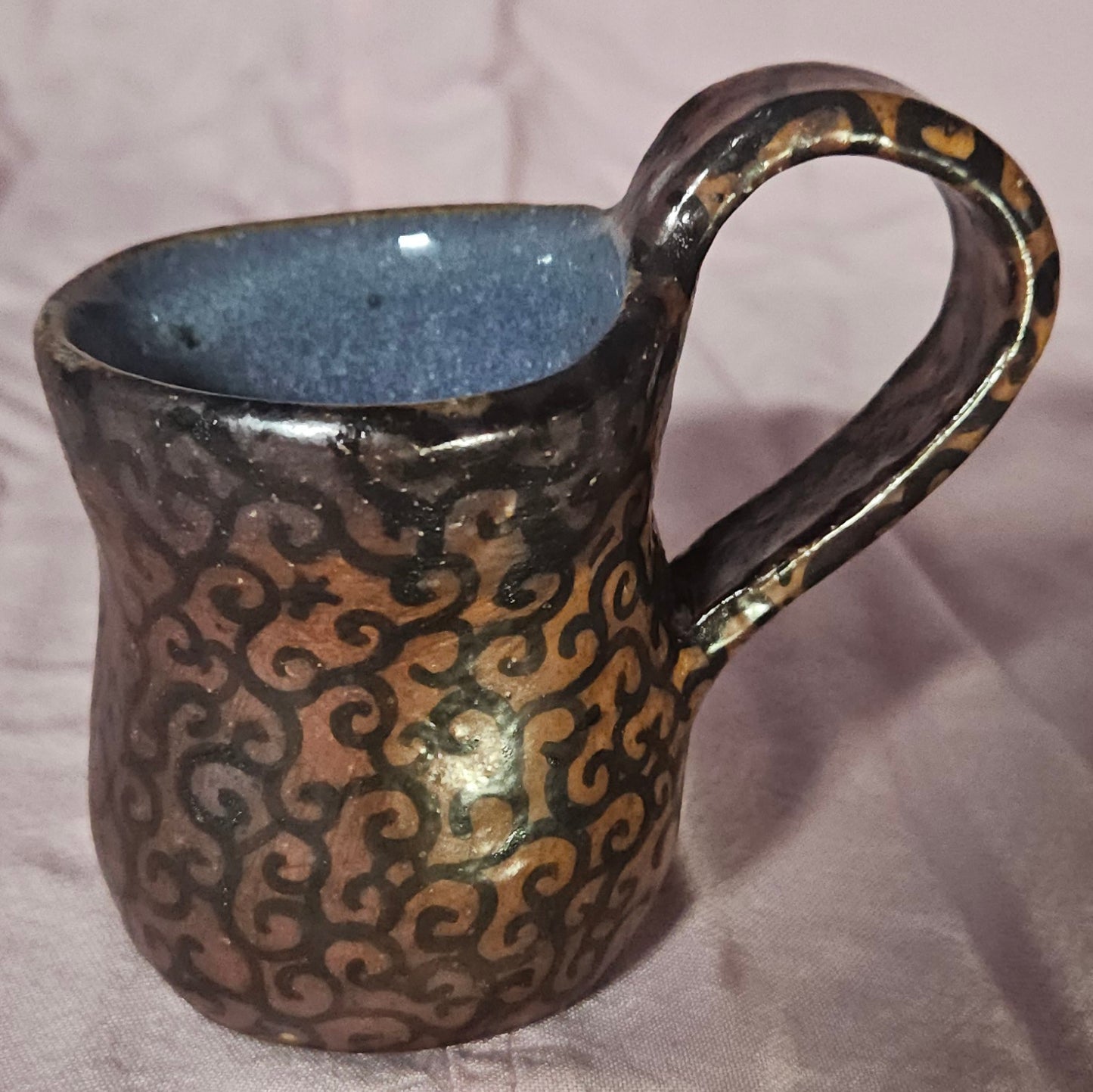 Handled Soda Cup Pattern/Purple