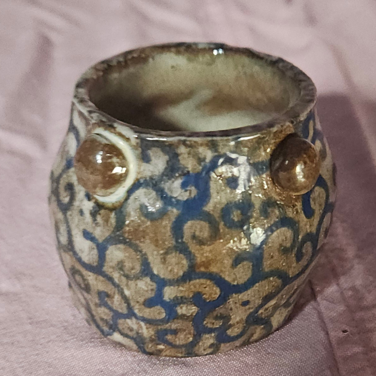 Small & Stout Pattern Cup Blue