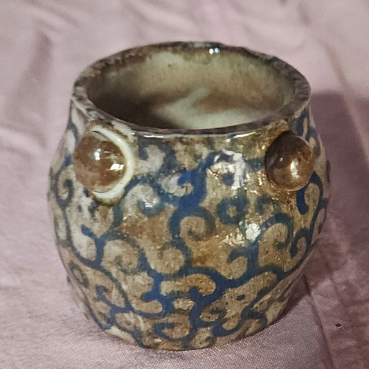 Small & Stout Pattern Cup Blue
