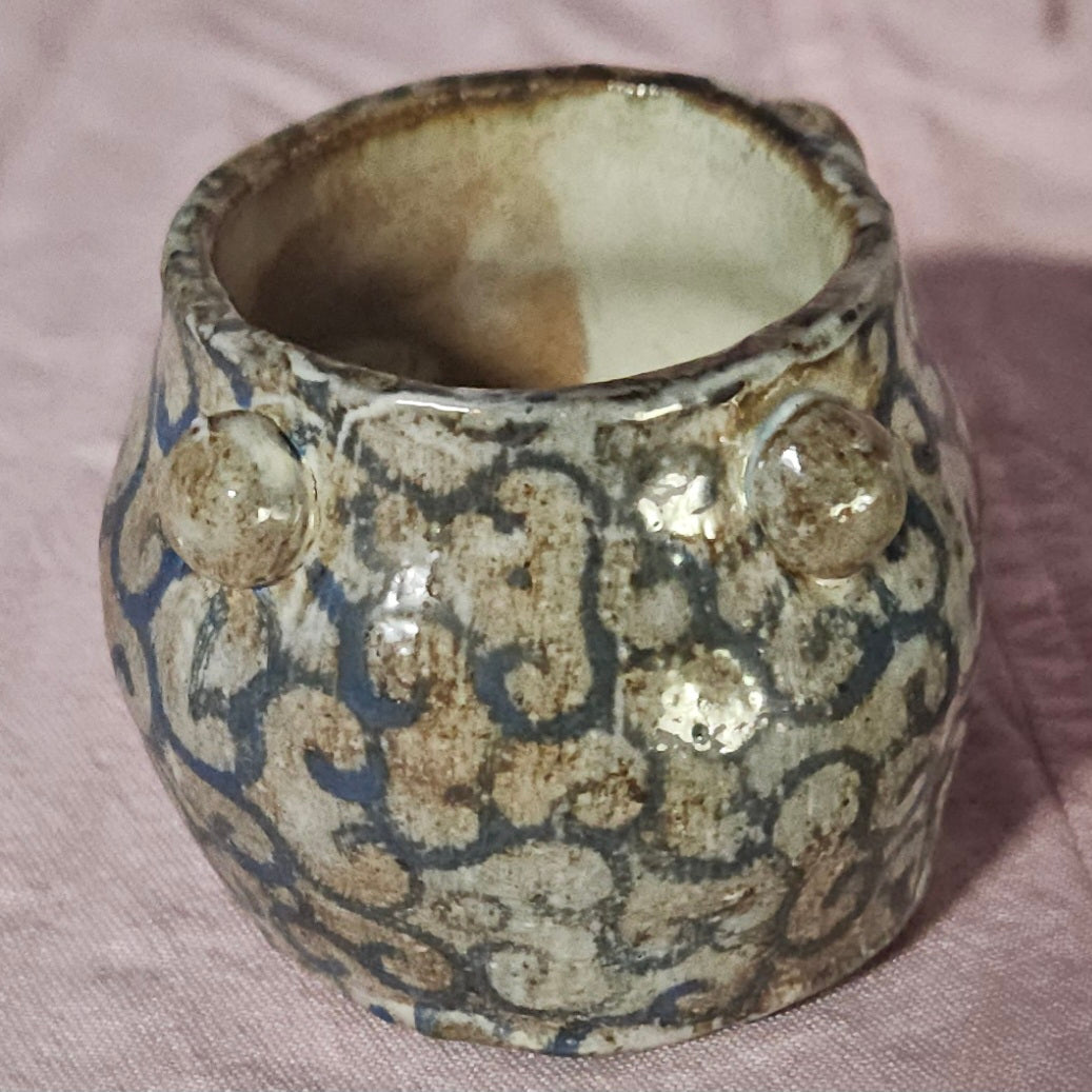 Small & Stout Pattern Cup Blue
