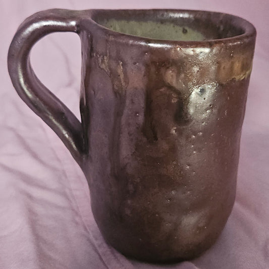 Handled Soda Cup Brown/Green
