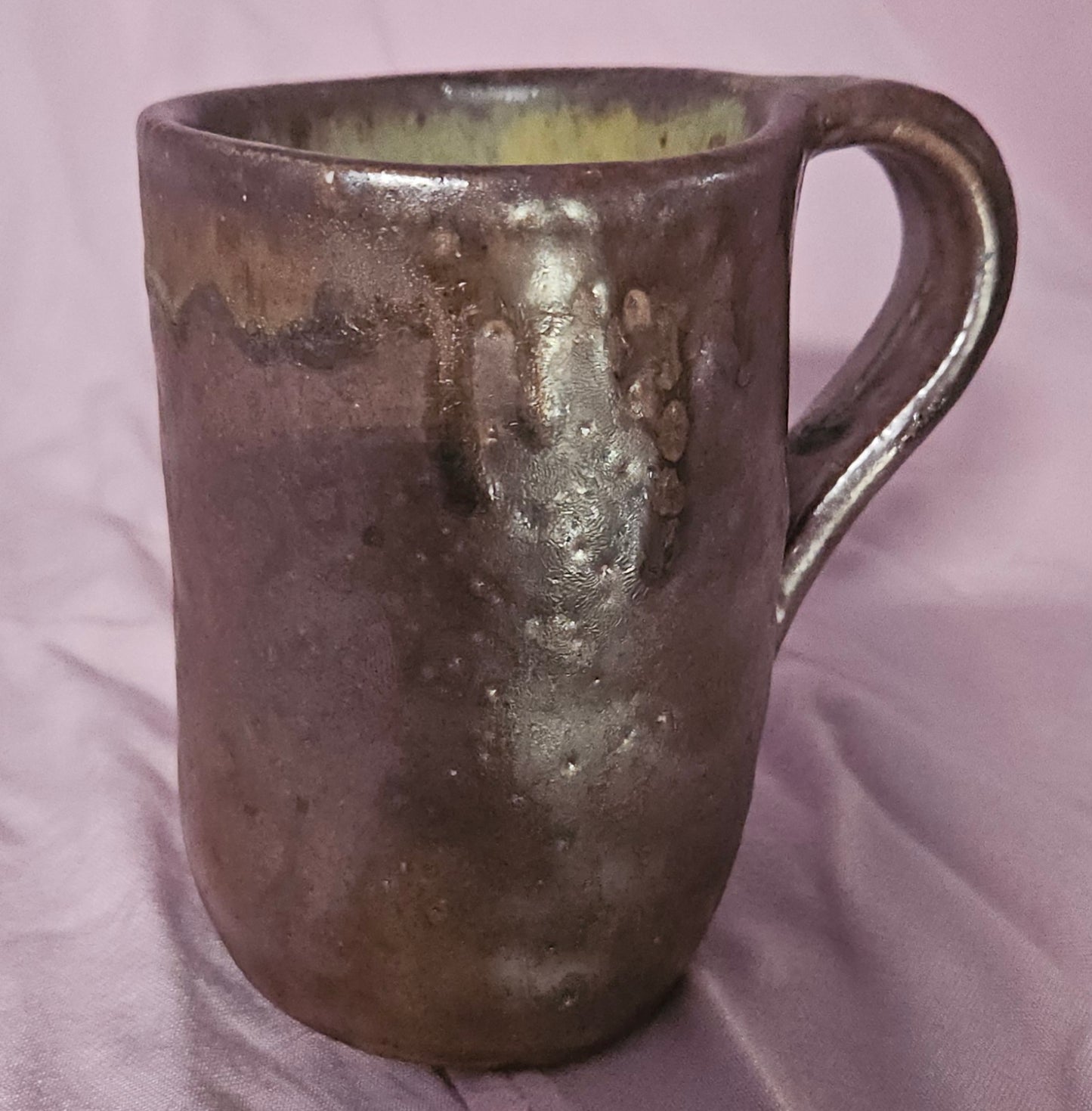 Handled Soda Cup Brown/Green