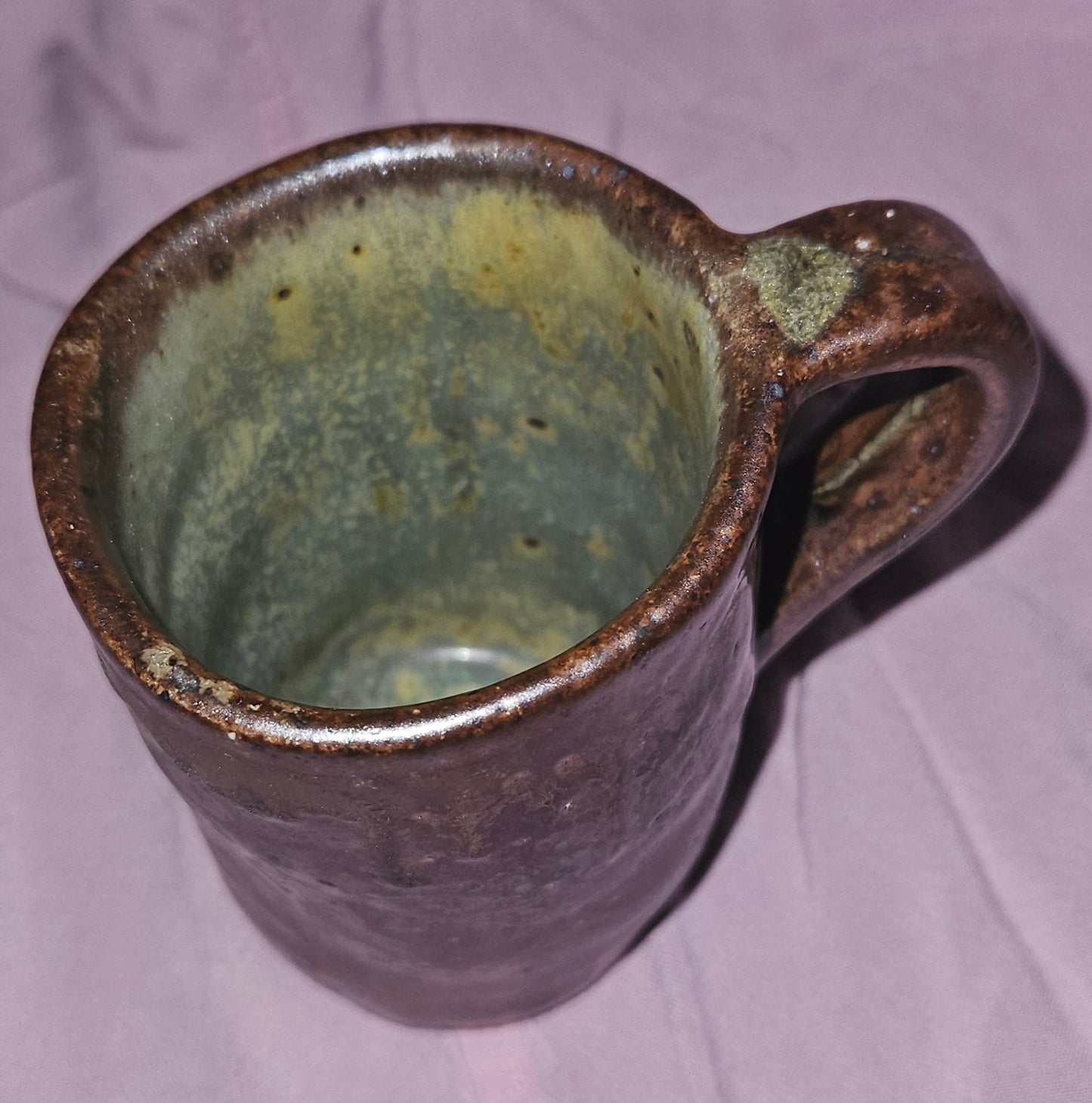 Handled Soda Cup Brown/Green