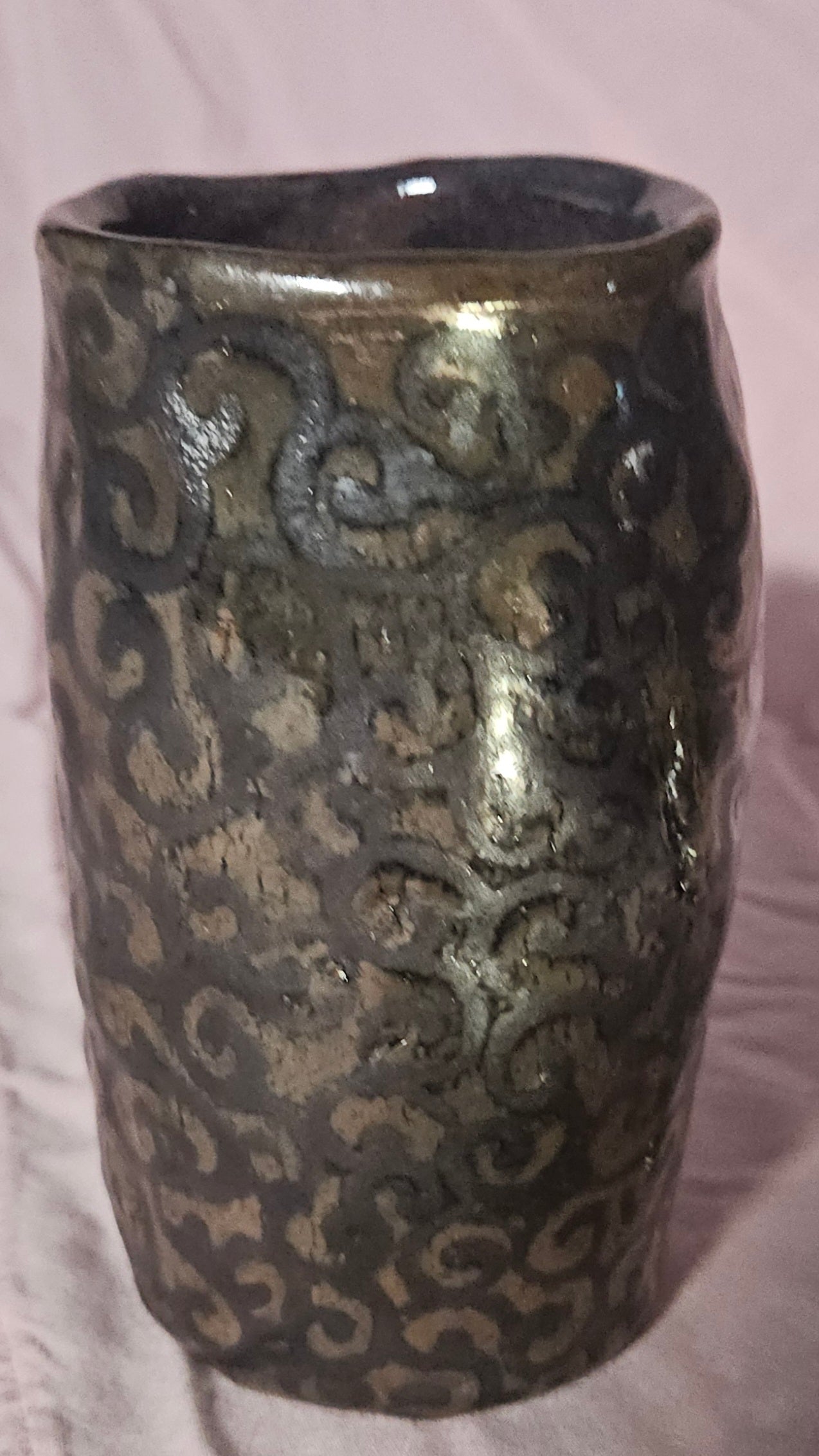 Patterned Tumbler/Purple
