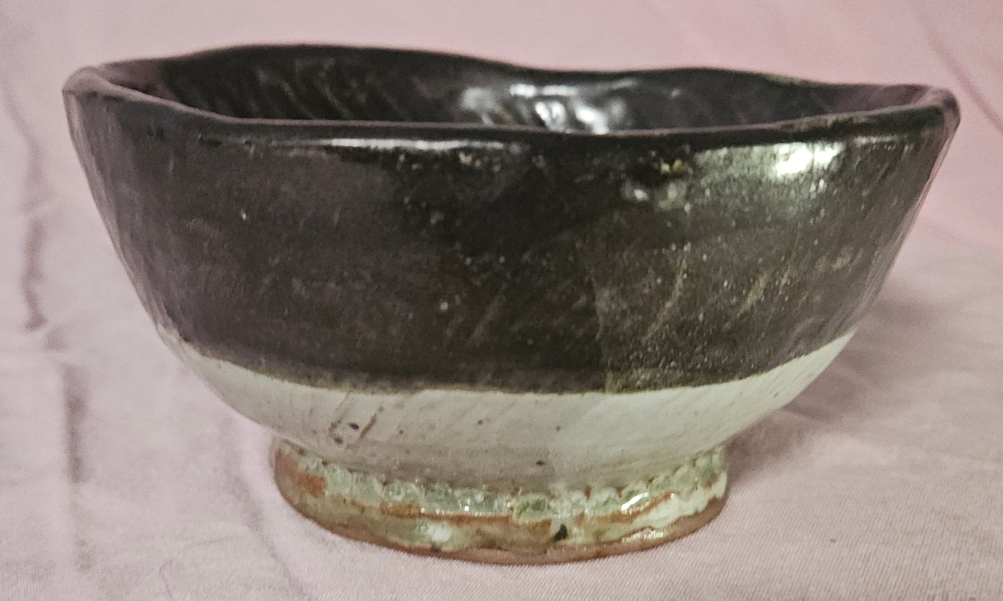 Stripey Handbuilt Bowl