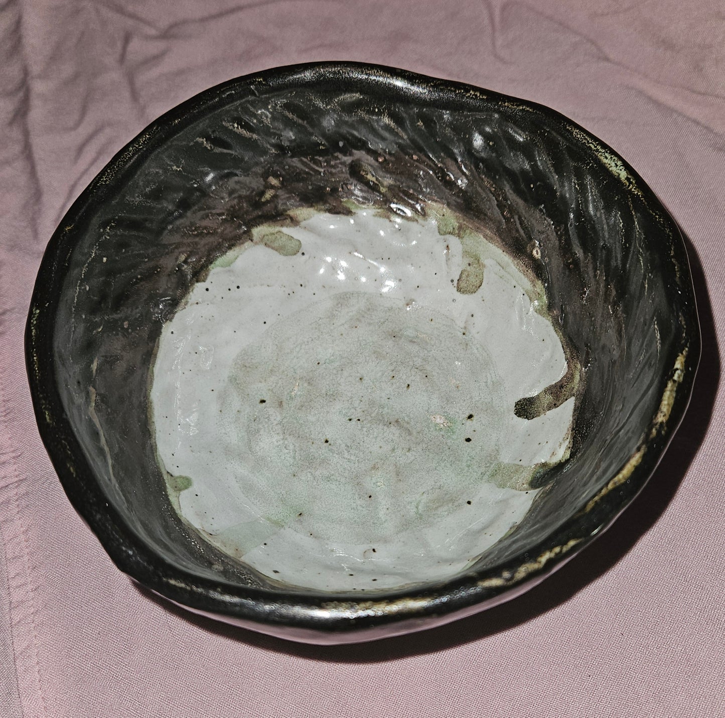 Stripey Handbuilt Bowl