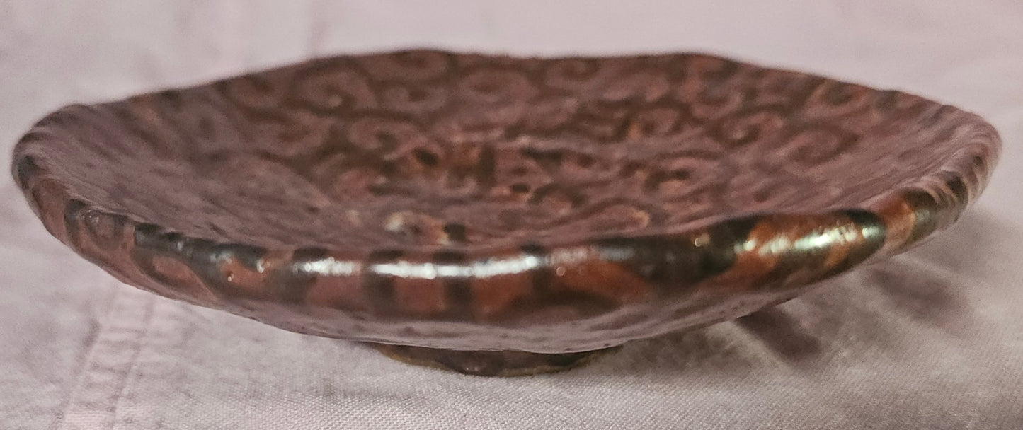 Small Orange Pattern Dish
