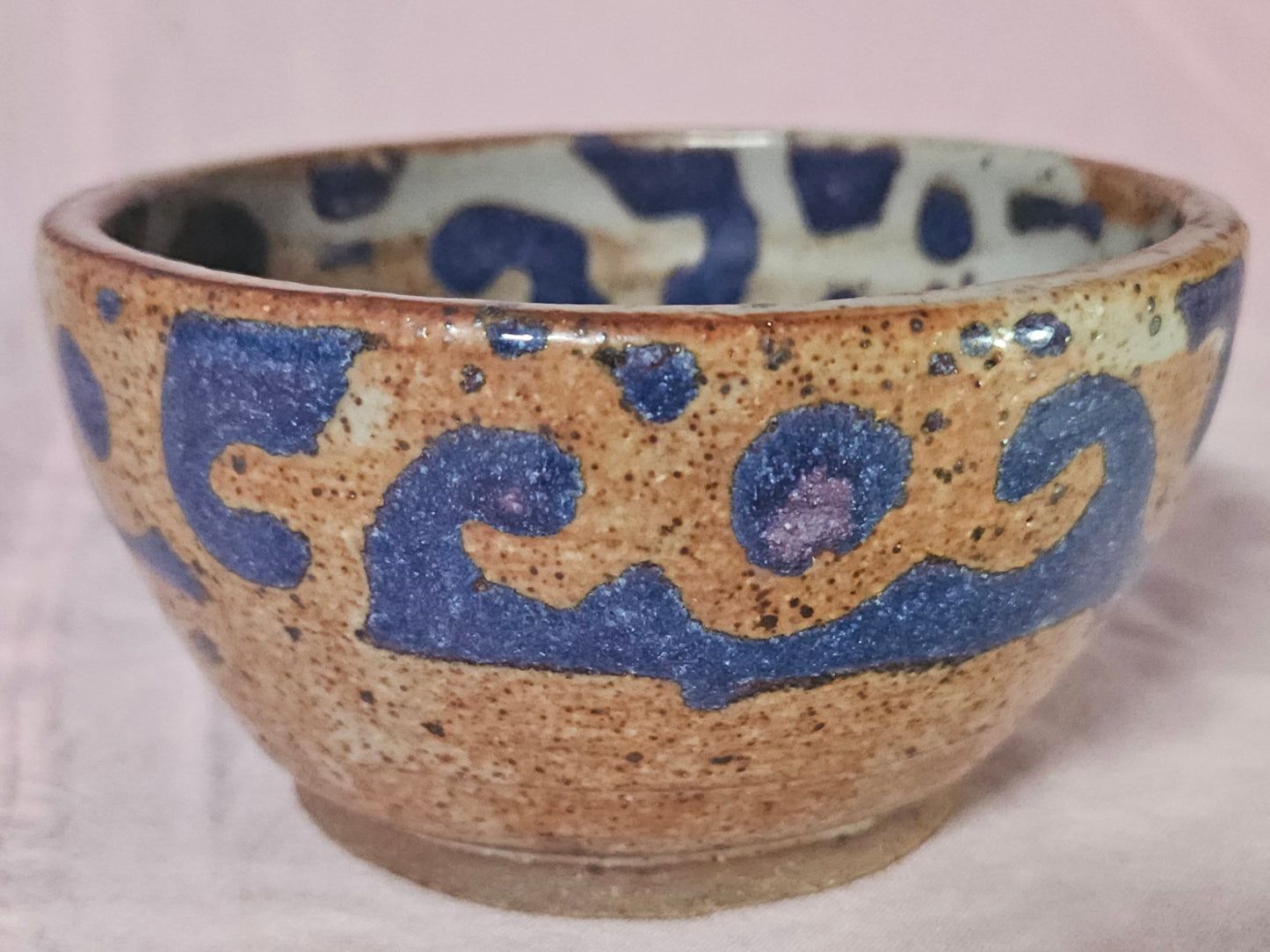 Pattern Bowl Purple and Cream