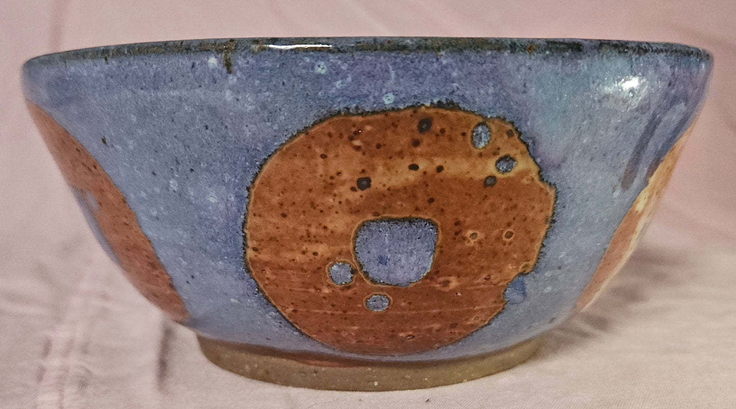 Large Pattern Bowl Lavender and Orange