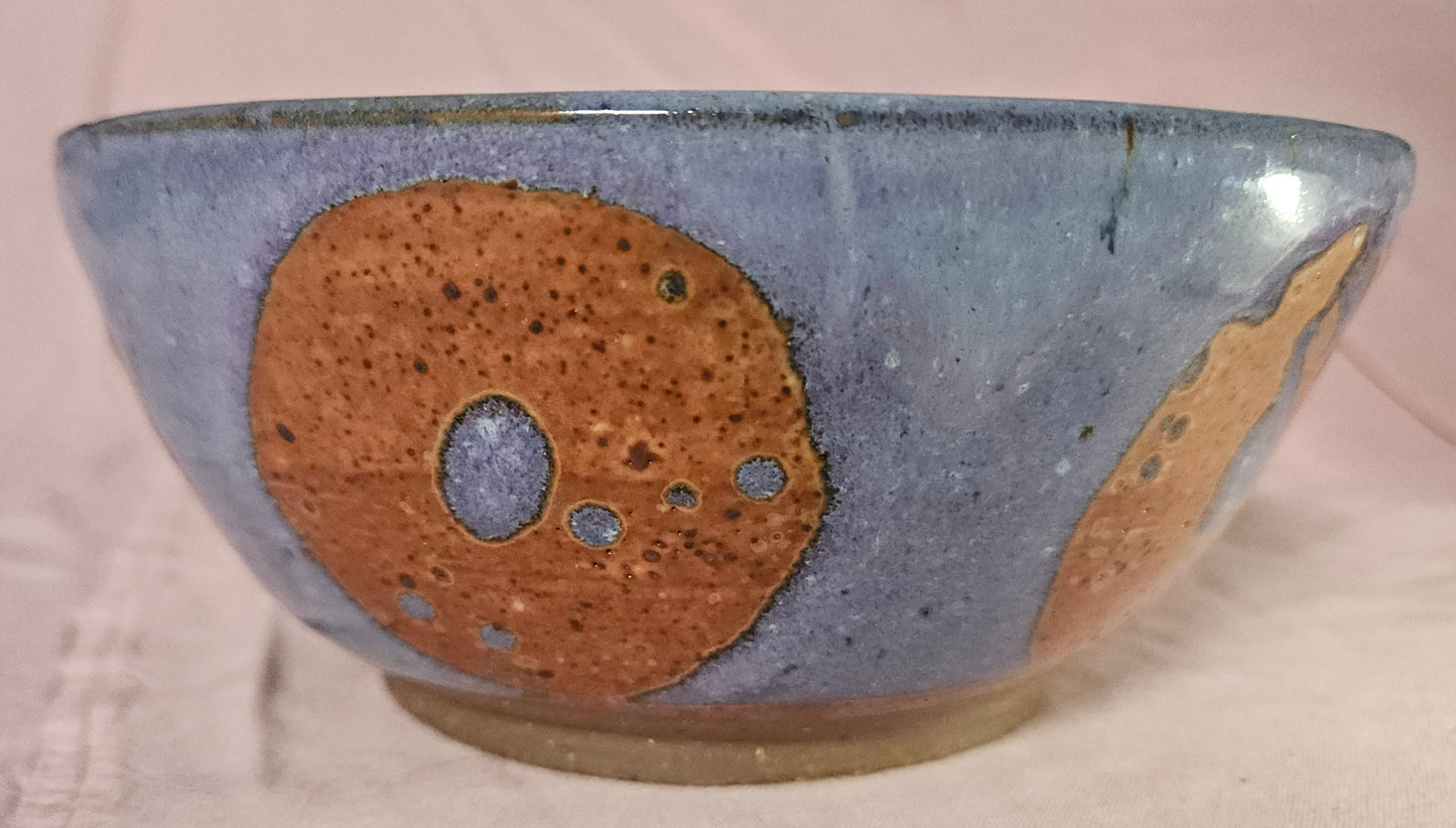 Large Pattern Bowl Lavender and Orange